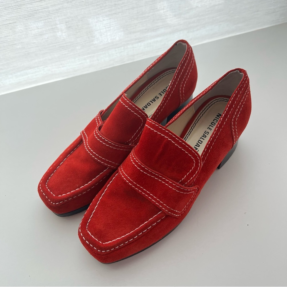 Nicole Saldana Picasso Red Sage Loafer